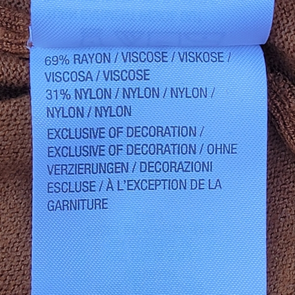 Whisper Knit QVC Italy Caramel Knit Sweater Embroidery Sleeves Women's Size XL - Picture 10 of 13